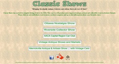 Desktop Screenshot of antique-shows.ca
